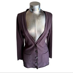 Relativity Women’s Brown Cardigan Sweater